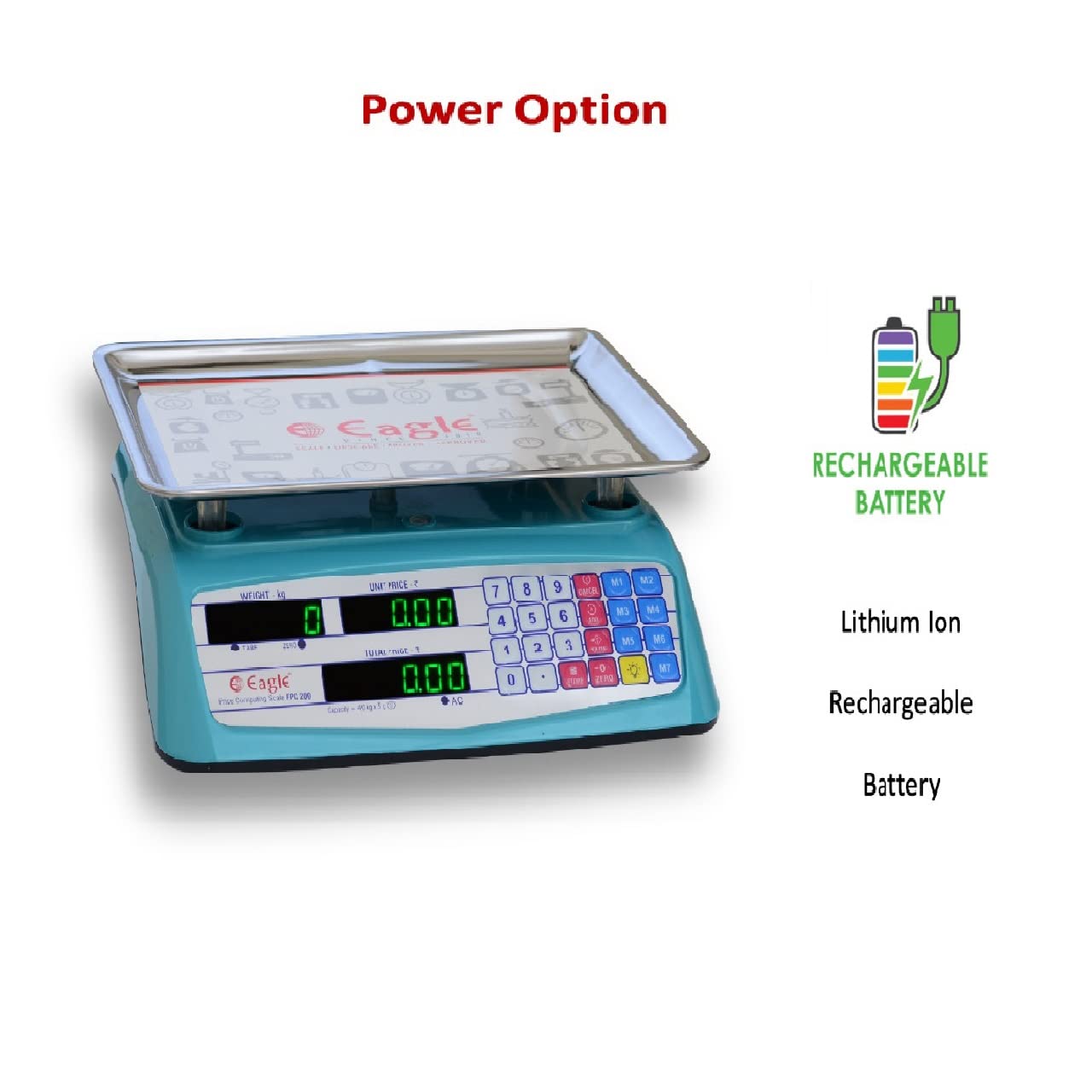 Eagle Counting & Price Computing Weight Machine with 40 kg Capacity