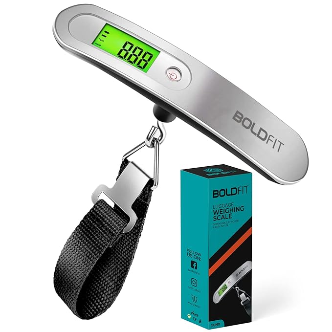 Boldfit Weight Machine For Luggage Weighing Scale  with LCD Display Luggage Weighing Scale