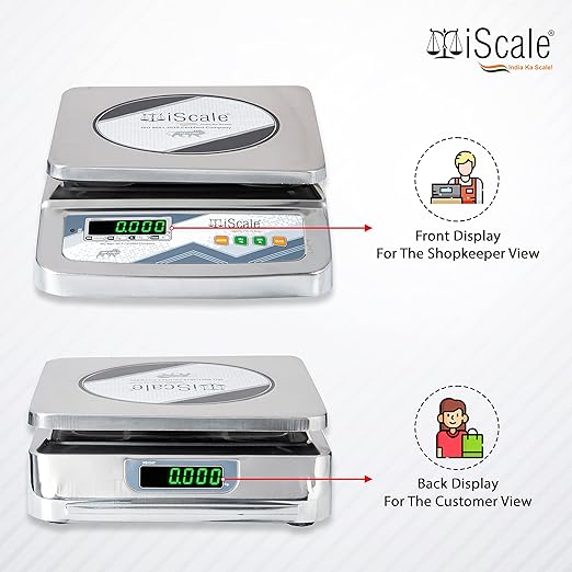 iScale IST i-07 30kg x 1g Stainless Steel Digital Weighing Scale