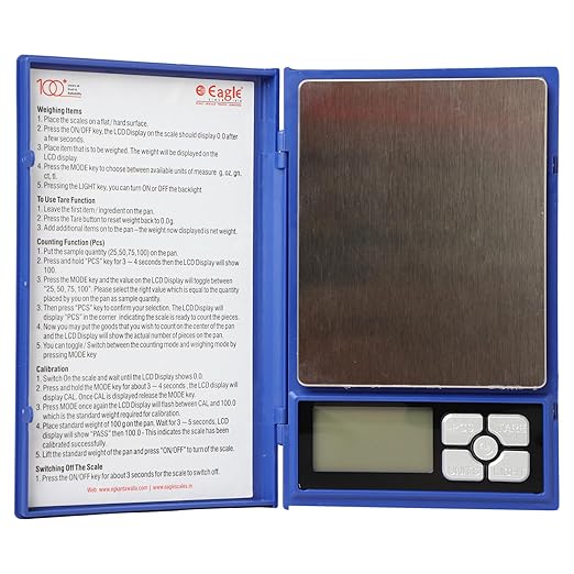 Eagle Digital Pocket Weighing Scale with 600g Capacity & 0.01g Accuracy